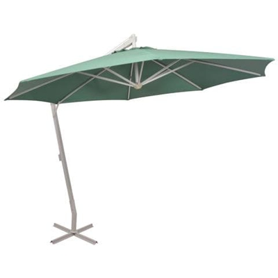 Ombrellone Pensile 350 Cm Verde Palo In Alluminio