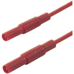 SKS Hirschmann MLS SIL GG 200/1 Puntali di sicurezza [Spina a banana 4 mm - Spina a banana 4 mm] 2.00 m Rosso en oferta