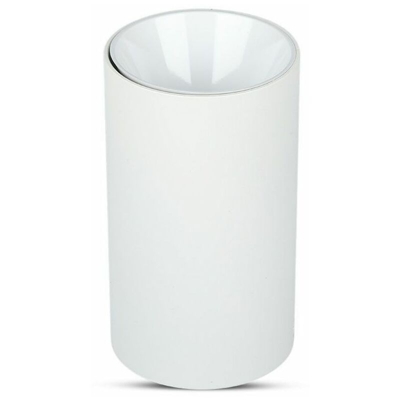 Portafaretto LED V-TAC Montaggio a Plafone Rotondo GU10 Corpo Bianco Riflettore Bianco