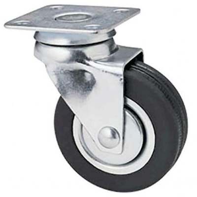 Ruota Per Mobili Art.160 Ø 60 Piastra Mm 60 X 60 - AVO