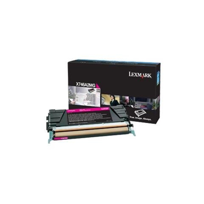 X746A2MG Toner Originale Magenta per Lexmark X746de Capacità 7000 Pagine