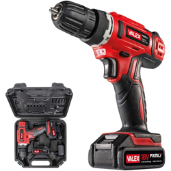 TRAPANO AVVITATORE CON MANDRINOAUTORERRANTE A BATTERIA LITIO - 2 BATTERIE DA 0,8Ah 18V FAMILY-TECH 218 VALEX en oferta