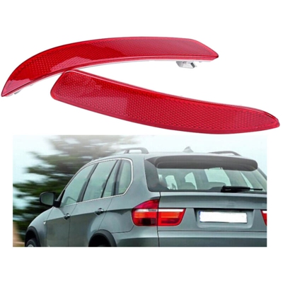Kit 2 Fanali Posteriori A Led Rosso Per BMW E70 E71 X5 X6 Sostituzione Riflettore Catarifrangente Originale - CARALL