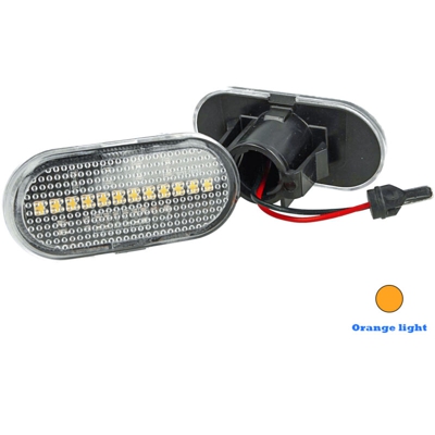 Kit Freccia Laterale a Led Side Marker Lente Trasparente Luce Arancione Per Opel Vivaro Movano Nissan Interstar X70 OEM 7701047517 6030196E - CARALL