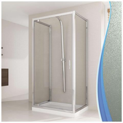 Box Doccia 3 Lati 75x100x75 Ap. 100 Cm H198 Stampato C Mod. Cristal Trio 1 Anta en oferta