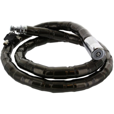 Laccio antifurto acciaio per moto e biciclette diam.22x100 cm. treccia in acciaio rivestita in pvc - Salone