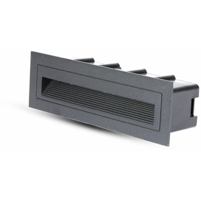 V-tac - segnapasso led 120° 220-240 volt 6 watt A+ CE IP54 bianco caldo fisso grigio tec 633406