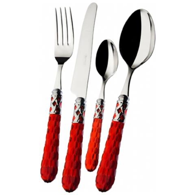Servizio Posate 75 Pz. ''''bohemia'''' Rossocr