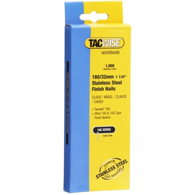 Tacwise Chiodi in Stecca in Acciaio Inossidabili da 32 mm, Serie 16G