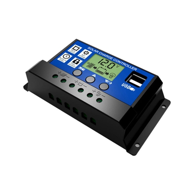Multi-applicazione smart display a cristalli liquidi Regolatore solare dual USB 10A controller di interfaccia - ASUPERMALL