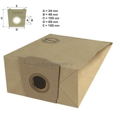 Ricel Sud - 8 SACCHI SACCHETTI ASPIRAPOLVERE ADATTI PER SIEMENS Typ:B SERIE VS SI 11