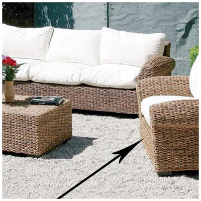 Poltrona in fibra natuarale da arredo giardino per esterno