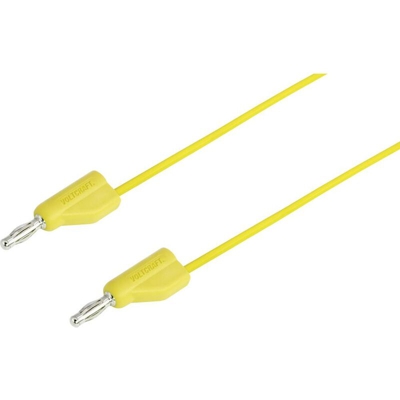 VOLTCRAFT MSB-300 Cavo di misura [Spina a banana 4 mm - Spina a banana 4 mm] 0.75 m Giallo