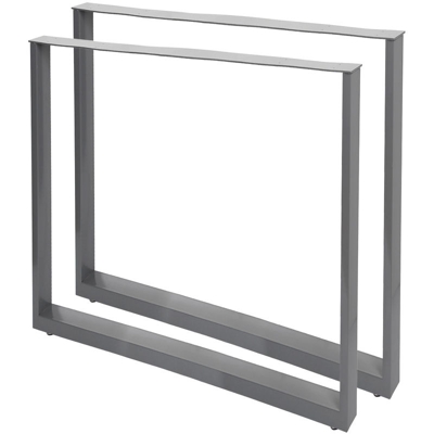 Base per tavolo 70x72 cm verniciatura a polvere grigio Telaio per tavoli gambe tavolo - WILTEC