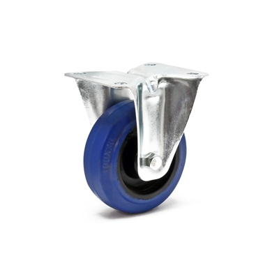 Rotella di supporto 100mm in plastica silenziosa con piastra montaggio capacità carico fino a 160kg - WILTEC