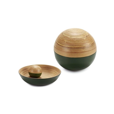 Gift Decor - Sfera Decorativa Verde 10 (10 x 10 x 10 cm) Bambù