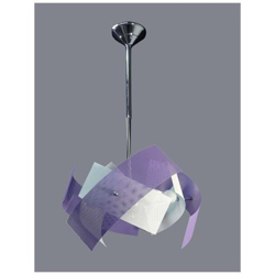 Lampadario Bianco Glicine Moderno 6 Luci Con Fasce In Lamiera Microforata características