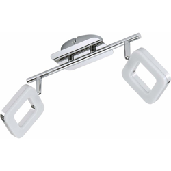 Briloner Leuchten Plafoniera con 2 Faretti LED Integrata, 4 W, Argento [Classe di efficienza energetica A+] características