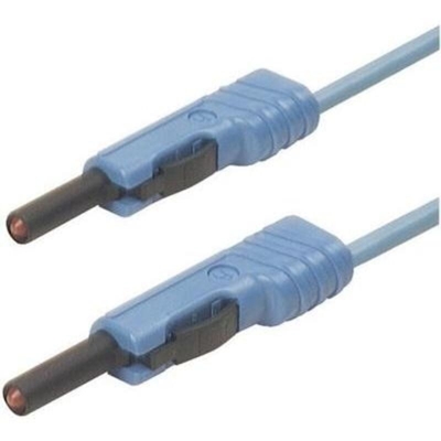 SKS Hirschmann MLB 100/1 V bl Cavo di misura [Spina a banana 4 mm - Spina a banana 4 mm] 1.00 m Blu