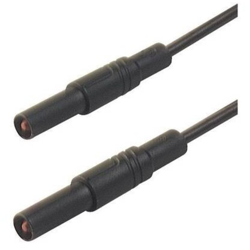 SKS Hirschmann MLS GG 100/1 sw Puntali di sicurezza [Spina a banana 4 mm - Spina a banana 4 mm] 1.00 m Nero precio