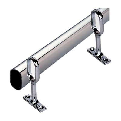 Tubo Guardaroba Ovale 30 x 15 mm + 2 supporti | 1 Métre - 2 - Klose Besser
