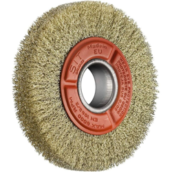 SIT CE SPAZZOLE CIRCOLARI IN FILO D'ACCIAIO OTTONATO ONDULATO PER MOLA ÃÂ150-20 mm 20 mm precio