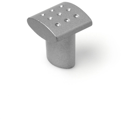 Pomolo in stile contemporaneo, Zama, Alluminio-Bianco, 20 mm di diametro. Marchio REI