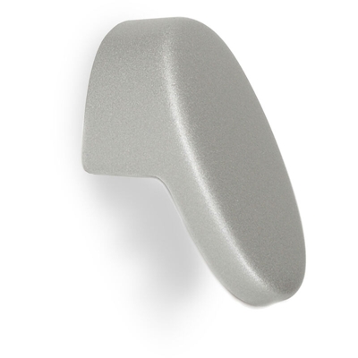 REI - Pomolo in stile contemporaneo, Alluminio, Alluminio-Bianco, 15 mm di diametro. Marchio