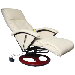 Poltrona Relax Massaggio Lusso Isa, Reclinabile, crema precio