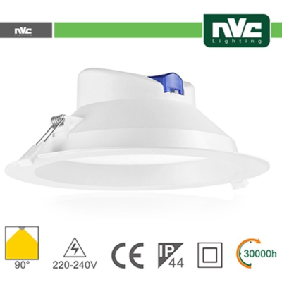 downlight led faro 20 watt 220-240 volt 90° A+ CE IP44 bianco bianco naturale no lif nv9518e20w4k - NVC