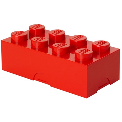 Lunch Box, Plastica, Rosso, Blu, 10x20x7.50 cm - Lego