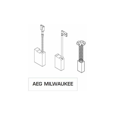 Coppia Spazzole Spazzola Carboncino Ricambio Per Utensili Aeg Milwaukee 6X125X21 Pz.2 (13704) - MARCA