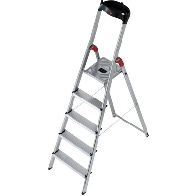 Scala a libretto in alluminio hailo l60 gradini 5 - Salone