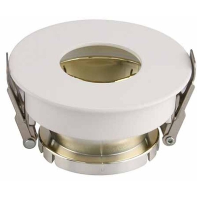 Portafaretto LED da Incasso GU10 Rotondo Colore Bianco con Interno Oro - V-tac