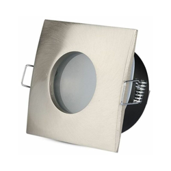 Portafaretto LED da Incasso Quadrato GU10 e GU5.3 (MR16) Colore Nichel Satinato IP54 - V-tac precio