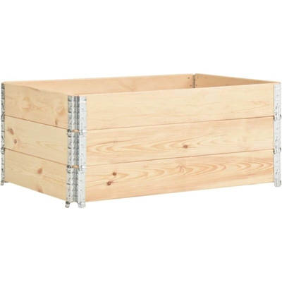 Collari per Pallet 3 pz 100x150 cm in Legno Massello di Pino - VIDAXL