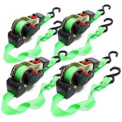Cinghia a cricchetto di ancoraggio set 4 cinghie 1,8m x 25mm 320 daN avvolgibili - WILTEC precio