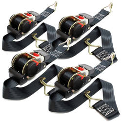 Wiltec - Cinghia a cricchetto di ancoraggio set 4 cinghie 1,8m x 50mm 750 daN avvolgibili características