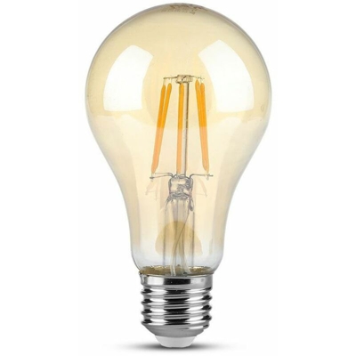 Lampadina LED V-TAC E27 4W A60 Filamento Ambrato 2200K