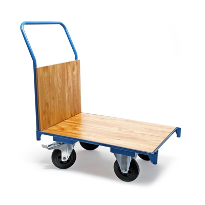 Carrello da trasporto carrello con piattaforma 74 x 50 cm con capacità di carico di 180 kg maniglia freno di bloccaggio carrello portapacchi - WILTEC