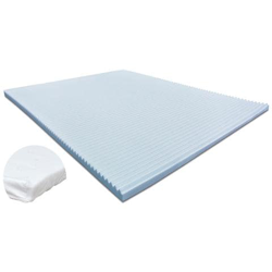 Topper Correttore Materasso Piazza E Mezza In Memory Foam Fresh Wave 120 X 195 X 6 Cm, Fodera Sfoderabile In Maxicool, Fresco, Traspirante, Ergonomico, Antiacaro, Dotato Di Elastici Sugli Angoli, A Portanza Differenziata precio