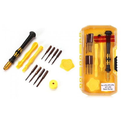 Takestop - SET 13 PEZZI CACCIAVITI DI PRECISIONE PROFESSIONALI 9212 LEVA STRUMENTI APERTURA TORX PER SMARTPHONE IPHONE 6 7 8 SAMSUNG
