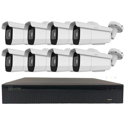 Kit Videosorveglianza Ip Completo Di 8 Telecamere Varifocali Autozoom Autofocus 4k Poe, Spazio Disco 1 Tb