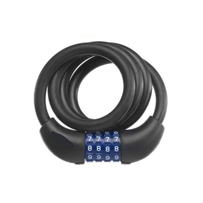 Lucchetto Per Bicicletta Con Cavo Cm 55 Con Combinazione Numerica Bc 34 - EUROSTORE07