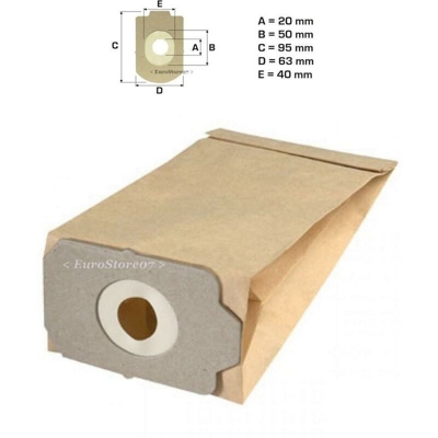 Eurostore07 - 8 SACCHETTI ASPIRAPOLVERE TUTTA LA SERIE ELETTRODELTA R 300