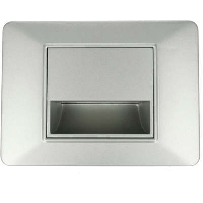 Segnapasso Led Silver 220V 1,6W Freddo 6500K Per Cassette 503 Compatibile Vimar Plana - Sandasdon