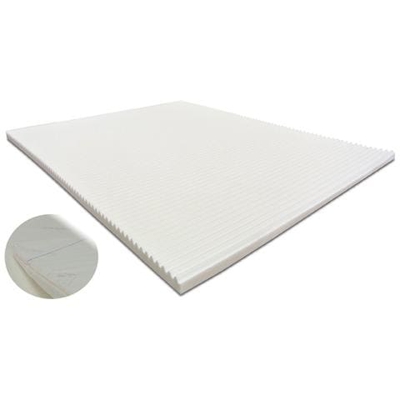 Topper Correttore Materasso Matrimoniale In Memory Foam Wave 160 X 195 X 5 Cm, Fodera Sfoderabile In Silver Safe, Ergonomico, Antiacaro, Dotato Di Elastici Sugli Angoli, A Portanza Differenziata