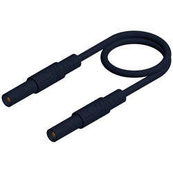 SKS Hirschmann MLS SIL GG 200/1 Puntali di sicurezza [Spina a banana 4 mm - Spina a banana 4 mm] 2.00 m Nero precio
