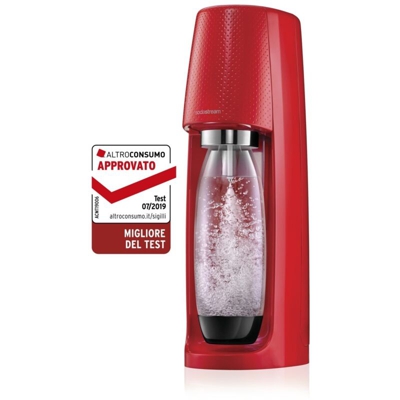 Gasatore d'Acqua Spirit Rosso, 1 Litro - Sodastream