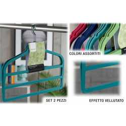 Stampelle Set 3 Pz. Velluto Cm.44,5X35,5 - BIGHOUSE IT en oferta